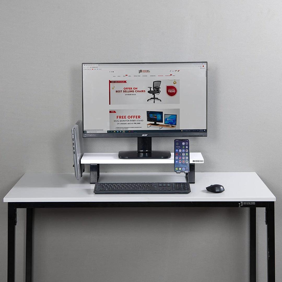 Monitor Riser Stand with Phone & Laptop Holder - InvisibleBed.com