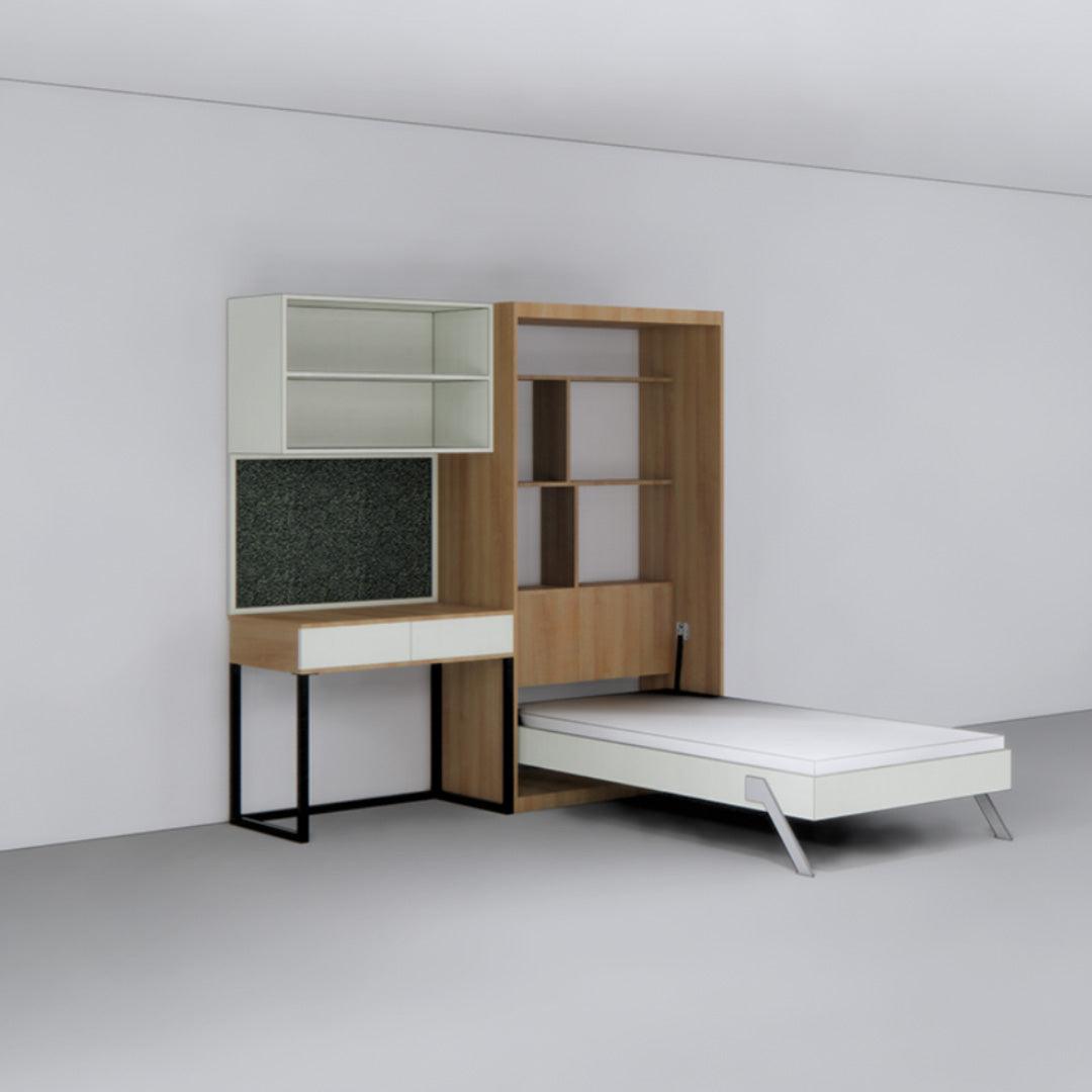 Single Vertical Bed with Storage - InvisibleBed.com