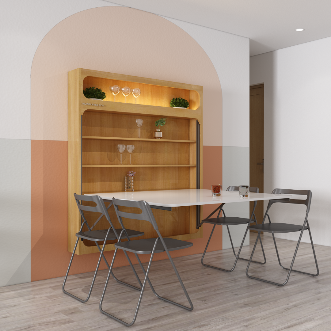 Virgo Wall Mounted Dining Table (4x4) – InvisibleBed.com