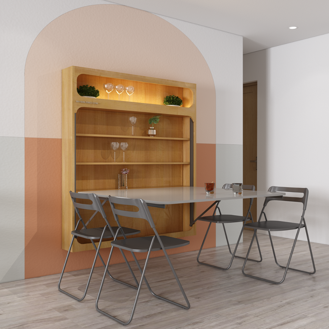 Virgo Wall Mounted Dining Table (4x4) – InvisibleBed.com