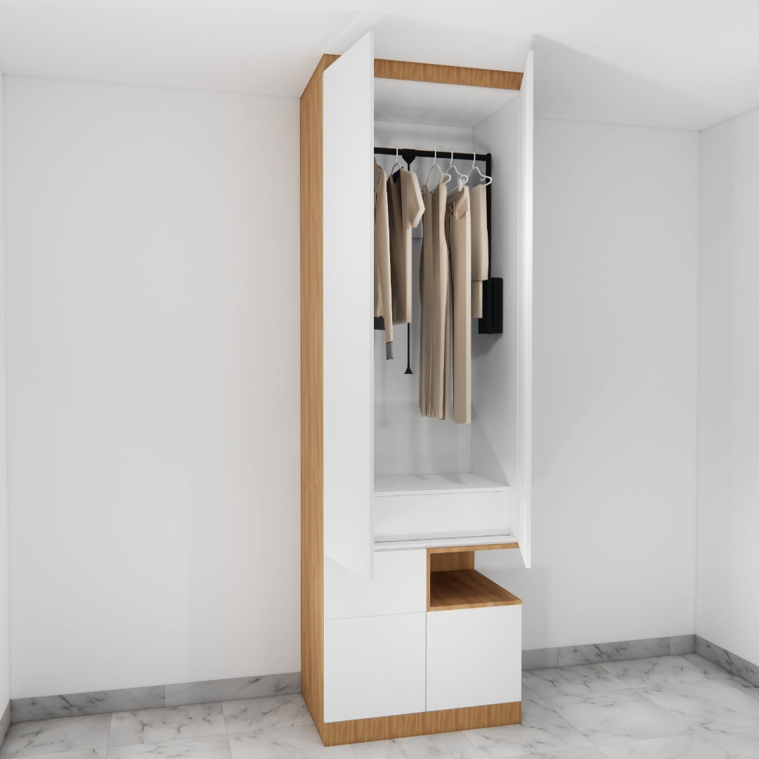 Aeris Compact Corner Wardrobe