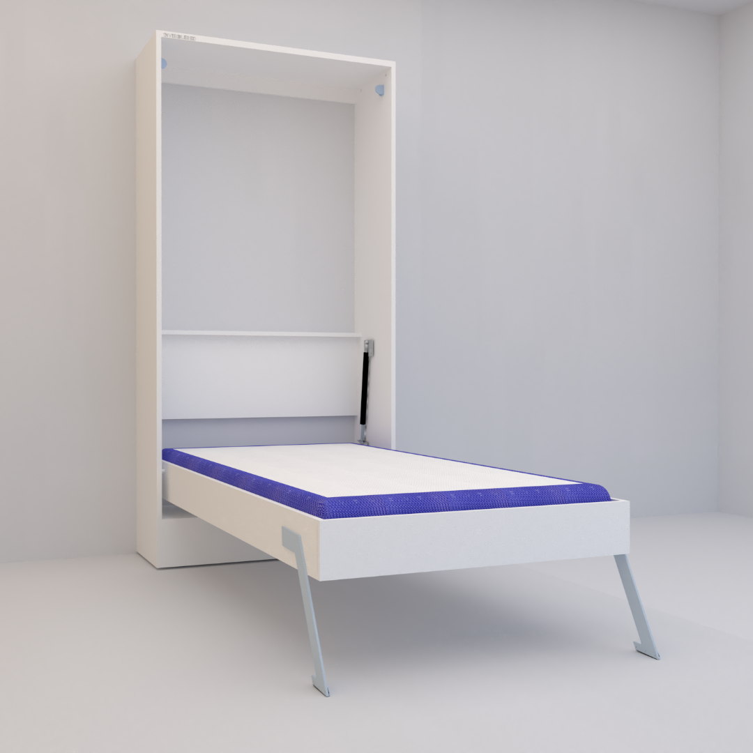 Single Size Bed With Desk