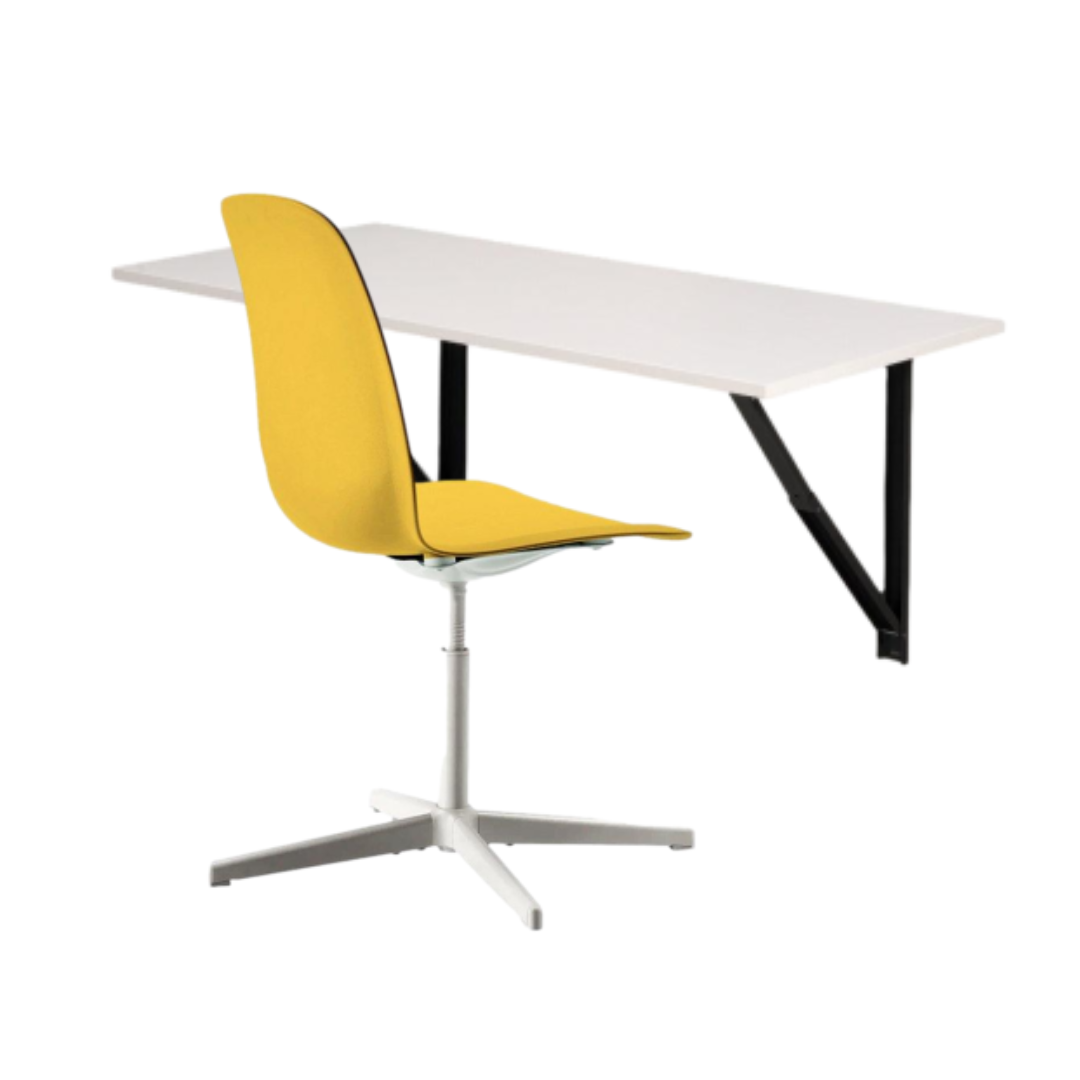 Ideske Tureis Large Wall Mounted iDesk & Leifarne Swivel Chair – InvisibleBed.com