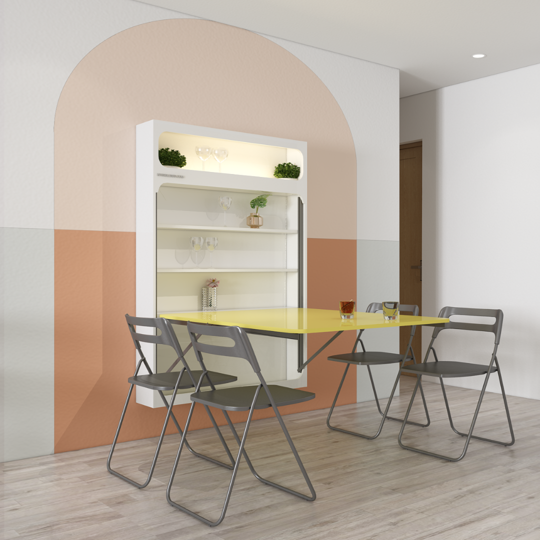 Virgo Wall Mounted Dining Table (4x3) – InvisibleBed.com