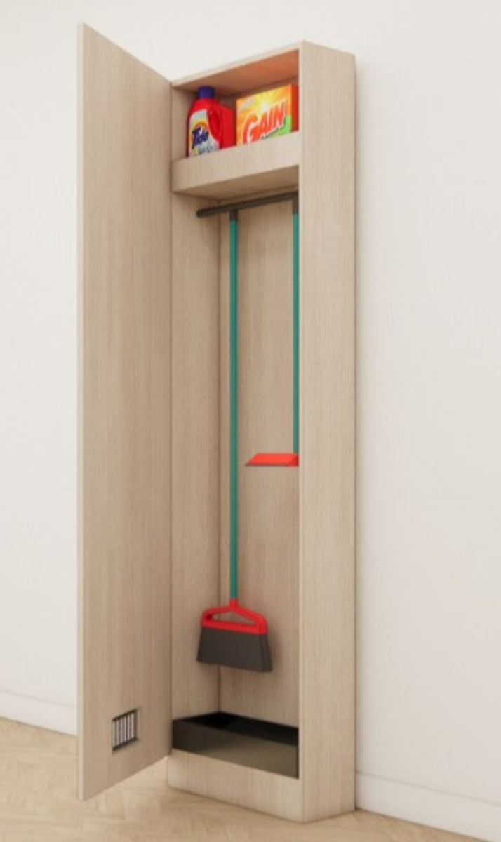Compact Janitor Cabinet | Slim Cleaning Utility Storage Unit ...