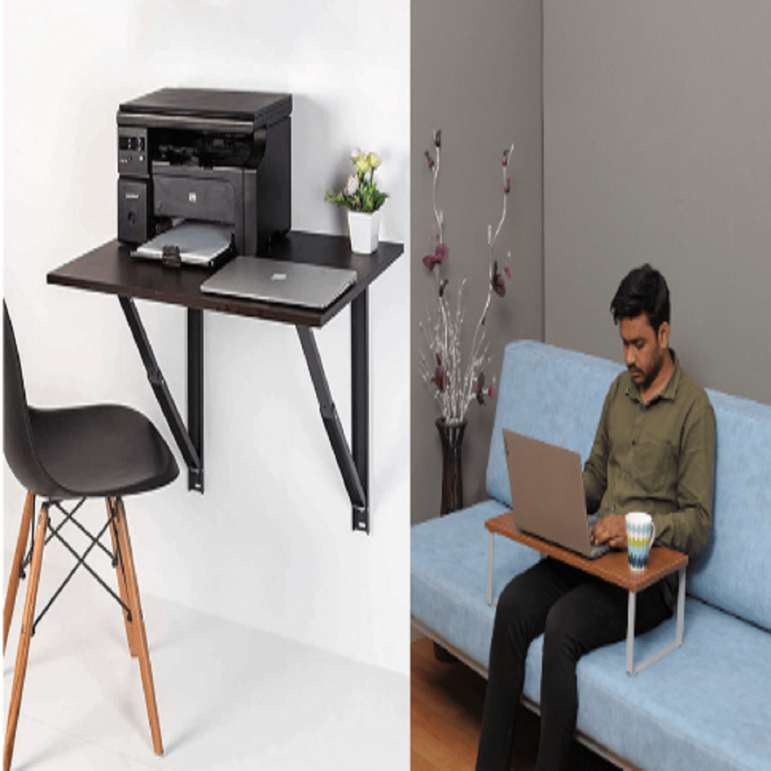 Idesk Table Medium Wall Mounted iDesk with Aries Lapdesk – InvisibleBed.com