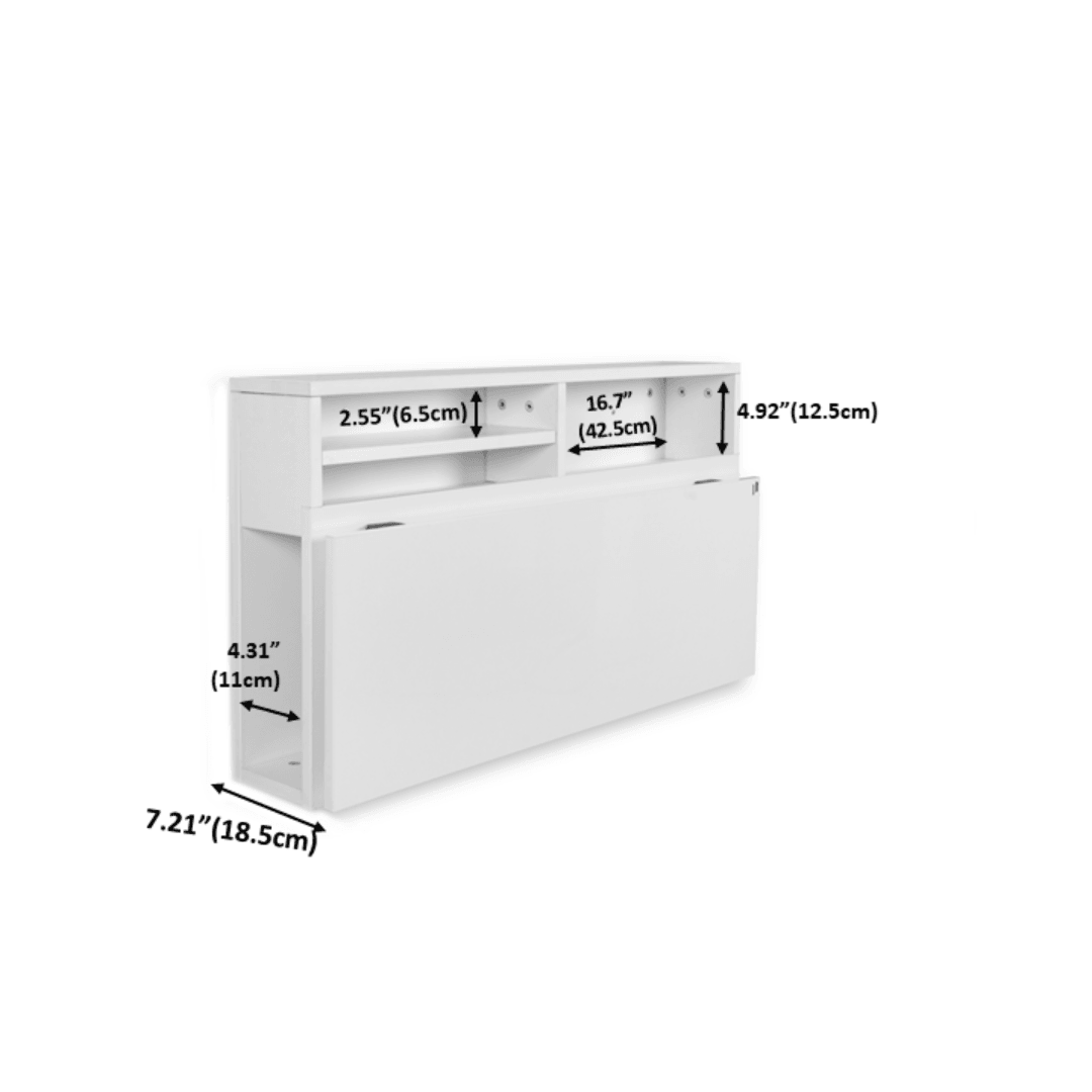 Wall Mounted iDesk with Storage - InvisibleBed.com