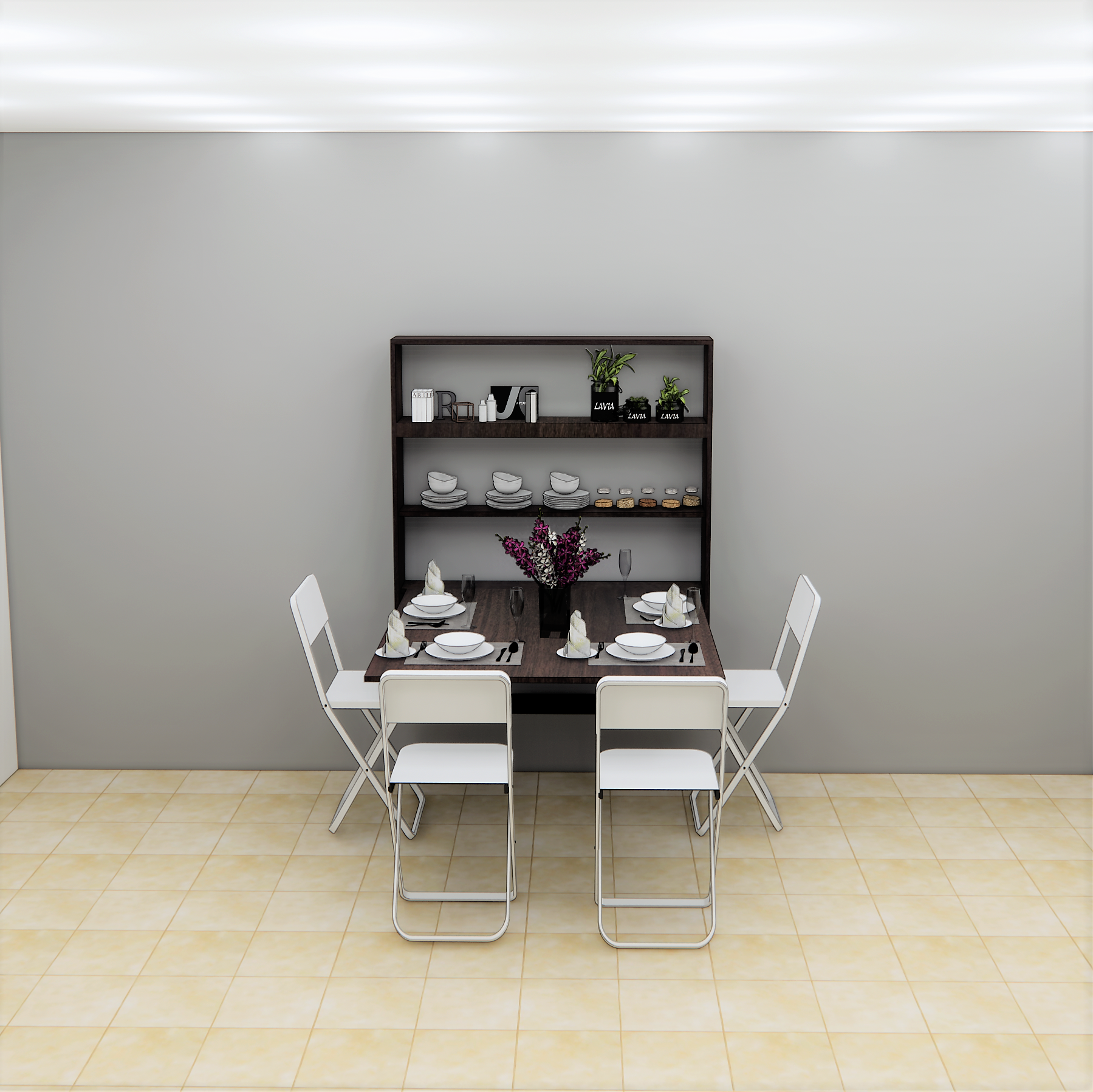Wall-Mounted Dining Table
