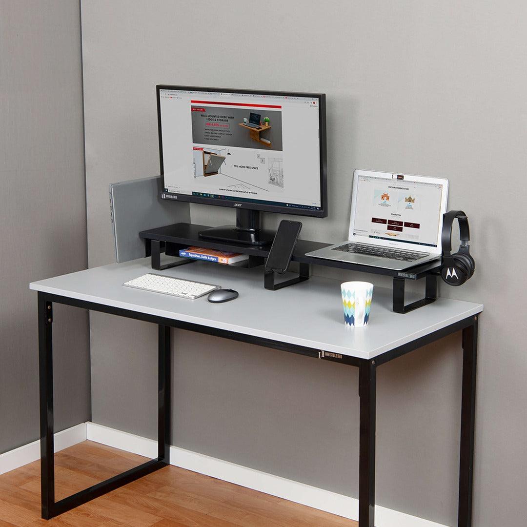 Monitor Stand Invisible Dual Monitor Riser Stand With Accessories – InvisibleBed.com