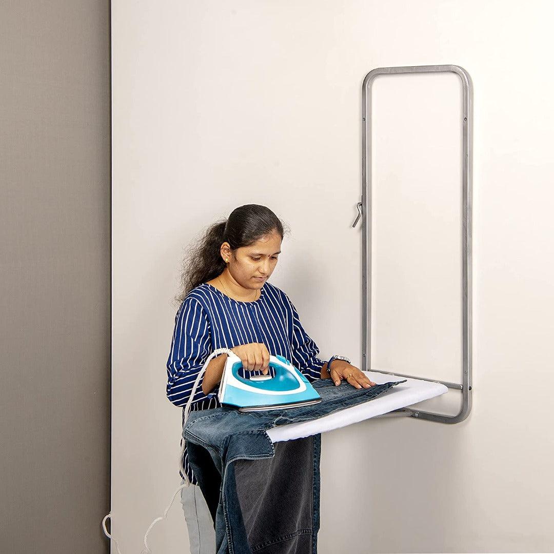 Foldable Wall Mounted Ironing Board With Ironing Stand - InvisibleBed.com