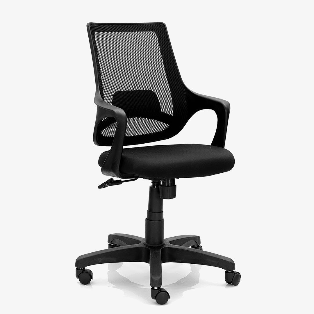 Small Wall Mounted iDesk & Mesh Back Office Chair