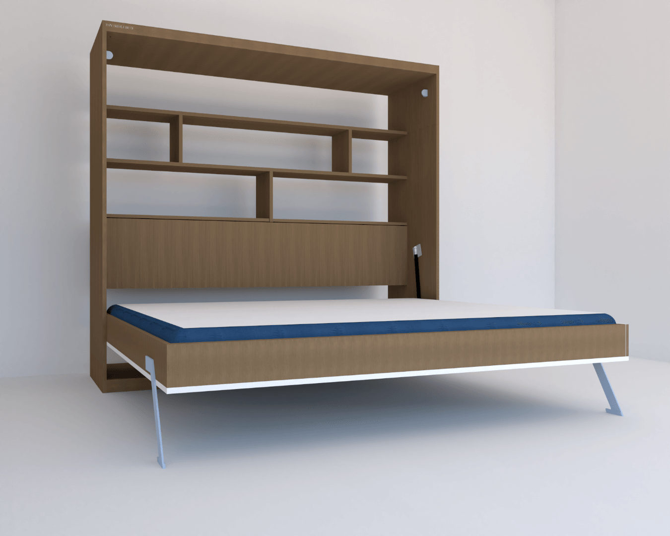 Queen Size Horizontal Bed with Storage