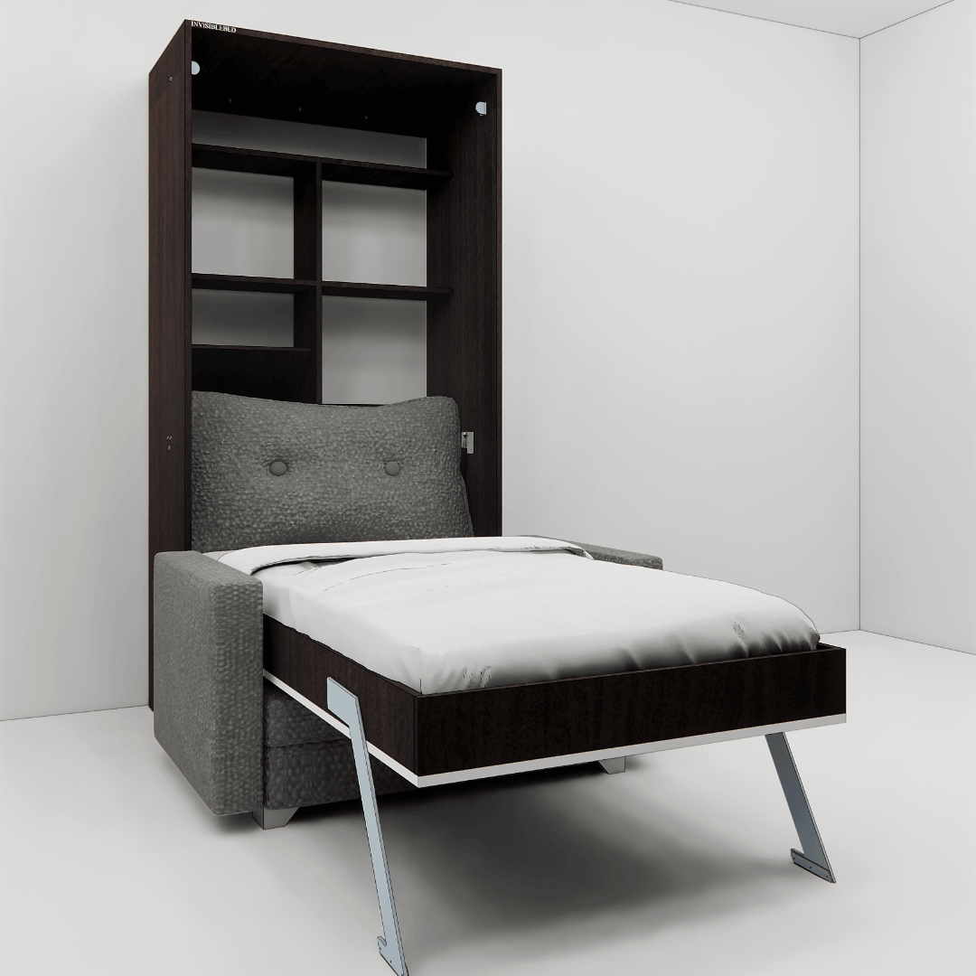 Single Bed With Storage And Sofa InvisibleBed