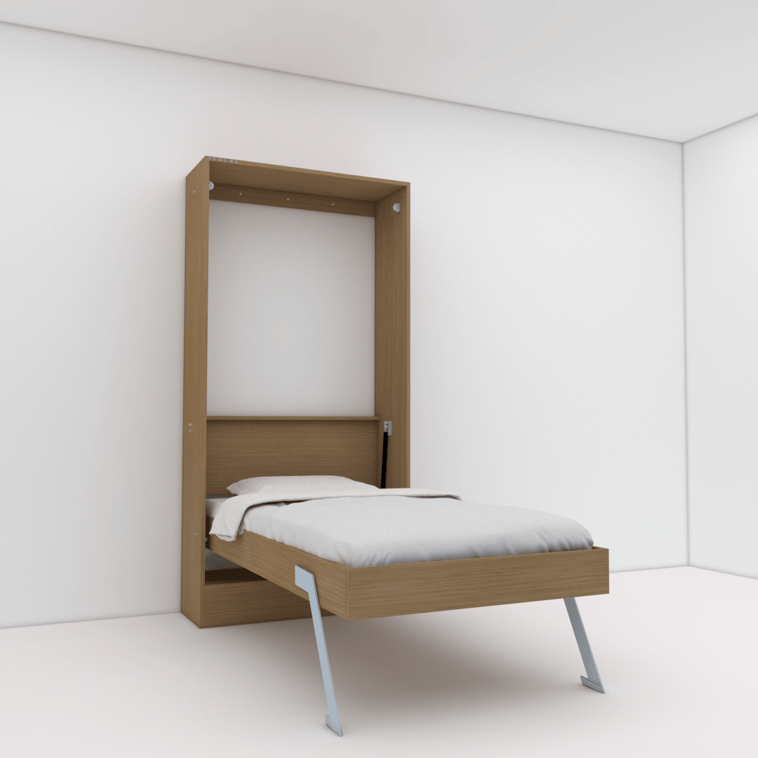 Single Size Bed With Desk