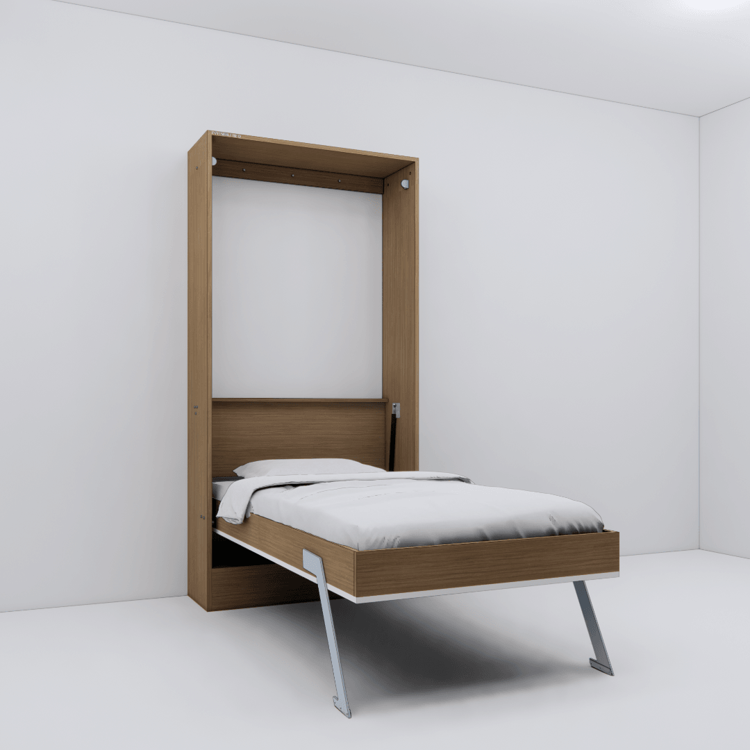 Single Size Bed With Desk –