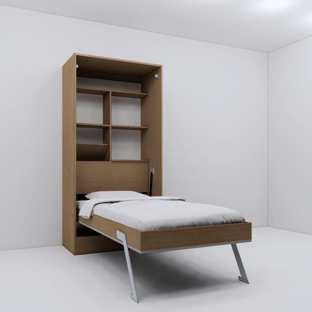Single Size Bed With Storage And Desk