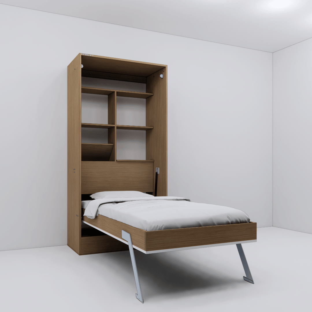 Single Size Bed With Storage And Foldable Table