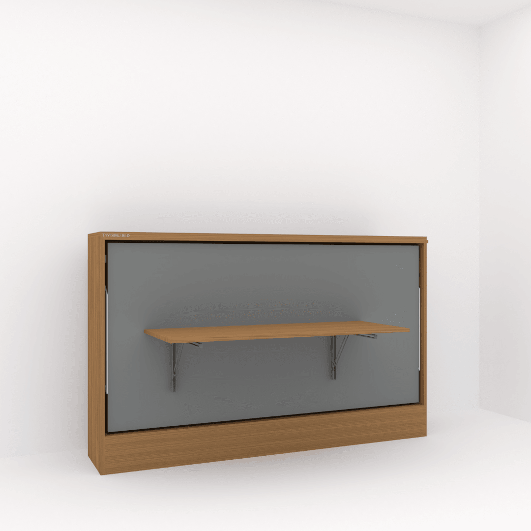 Single Size Horizontal Bed With Desk