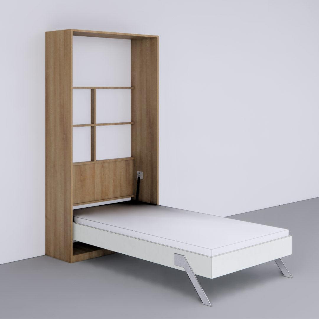 Single Vertical Bed with Foldable iTable