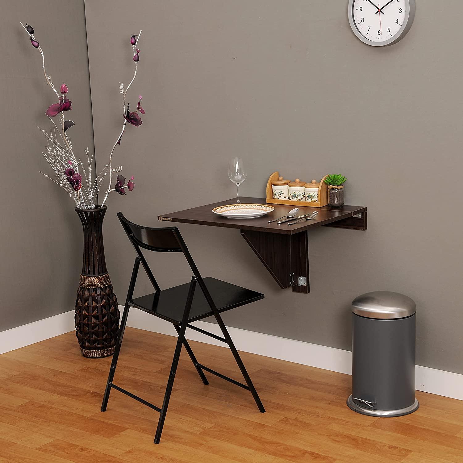 Wall Mounted iDesk with Ledge & Mesh Back Office Chair